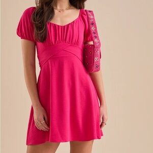 Altar’d State Elsie Puff Sleeve Dress size XS